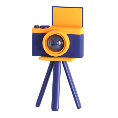 Streaming Camera With Tripod  3D Icon