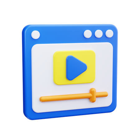 Transmissão de vídeo  3D Icon