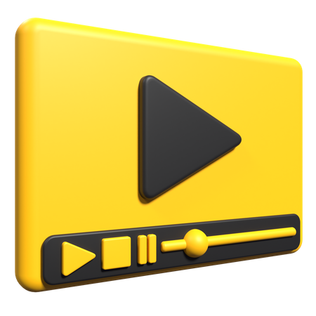 Transmissão de vídeo  3D Icon