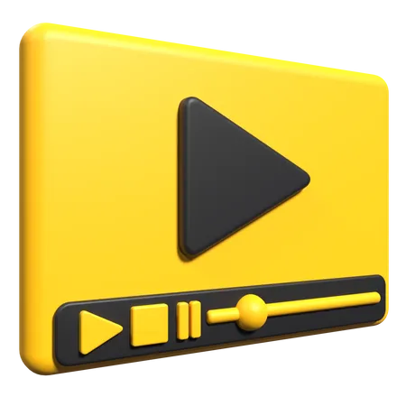 Transmissão de vídeo  3D Icon