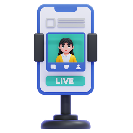 Streaming Setup  3D Icon
