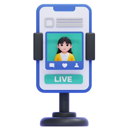 Streaming Setup  3D Icon