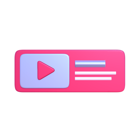 Streaming vidéo  3D Icon