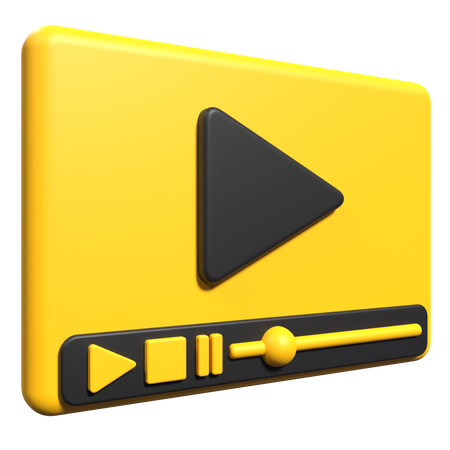 Streaming vidéo  3D Icon