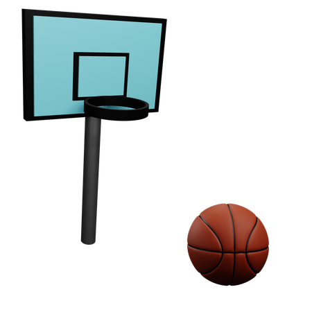 Street Basketball  3D Icon