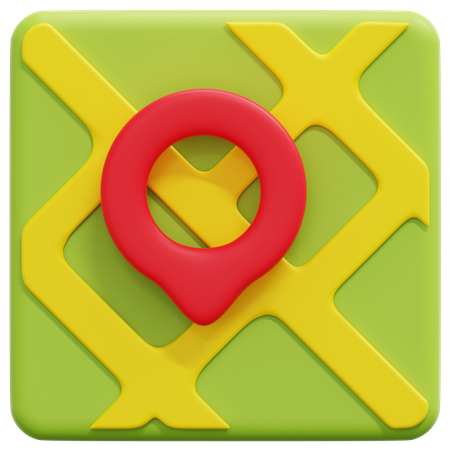 Street Map  3D Icon