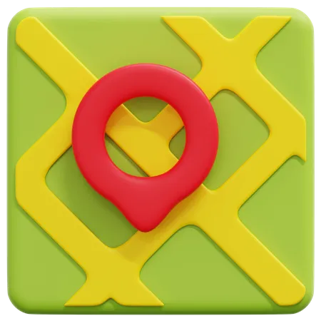 Street Map  3D Icon