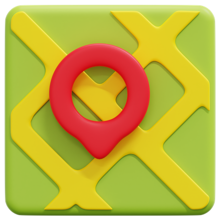 Street Map 3D Icon
