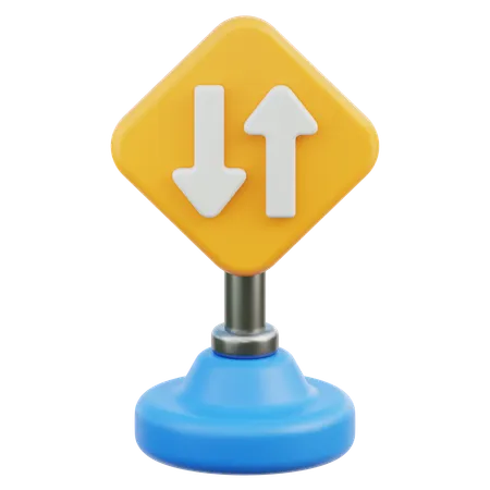도로 표지판  3D Icon