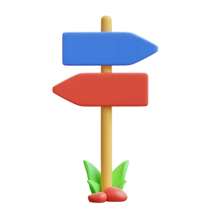 Street Sign 3D Icon