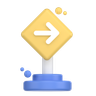 street sign 3d logos
