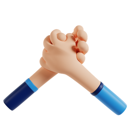 腕相撲の握力の強さ  3D Icon