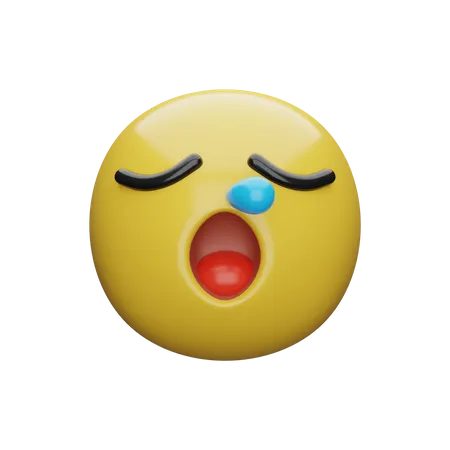 Stress Emoji  3D Illustration