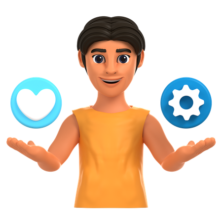 Stress Management  3D Icon