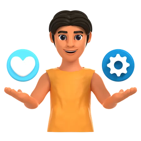 Stress Management  3D Icon