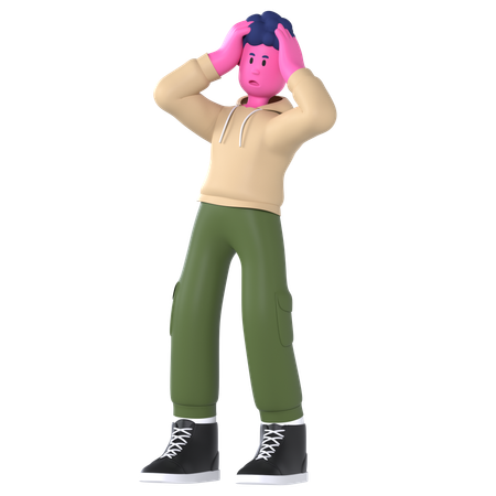 Stressed Out  3D Icon