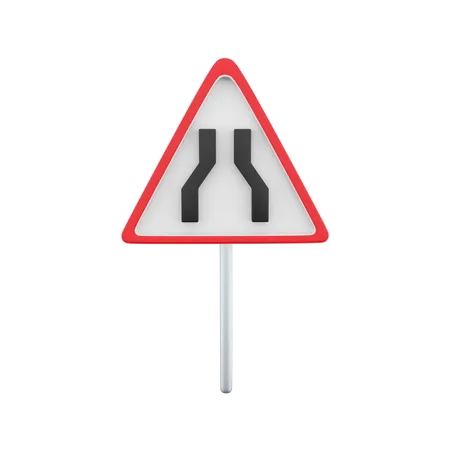 3 D Rendering Of A Road Sign Extending Both Sides 3 D Rendering Cartoon Of Road Sign Extending Both Side Icon 3D Icon