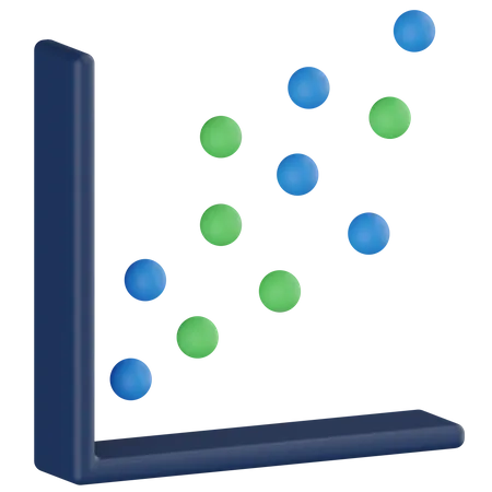 Streudiagramm  3D Icon