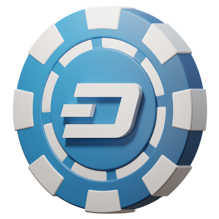 Dash (DASH) Chip  3D Icon