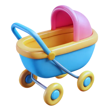 Stroller  3D Icon