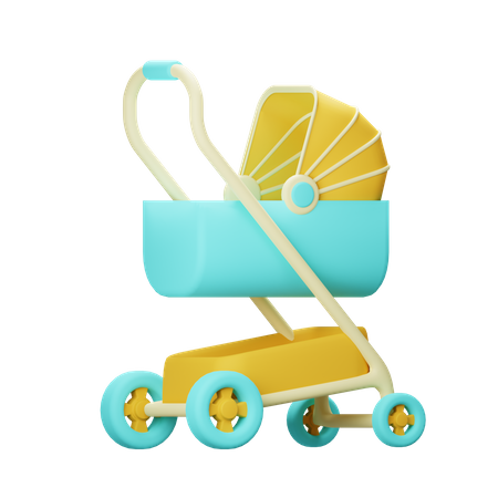 Stroller  3D Icon