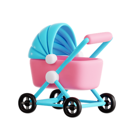 Stroller  3D Icon