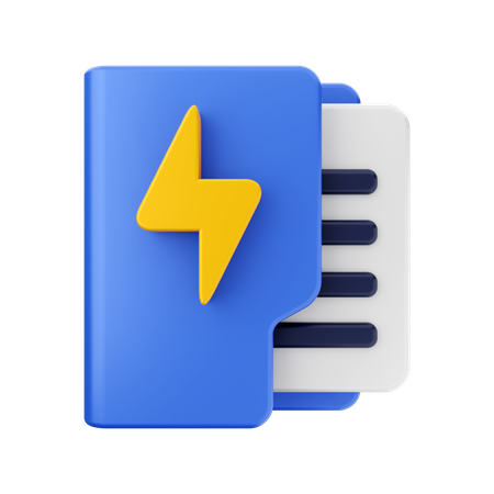 Strom-Ordner  3D Icon