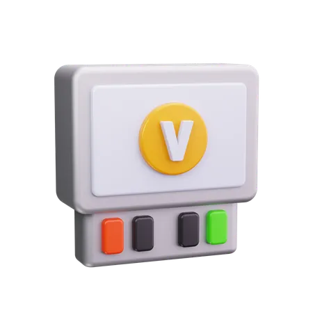 Stromzähler  3D Icon