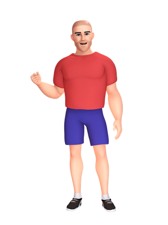 Strong man  3D Icon
