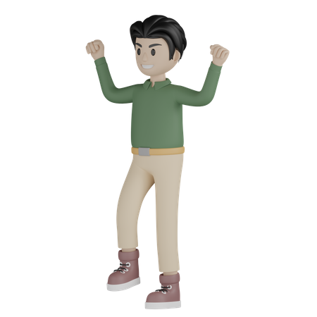 Strong Man  3D Icon