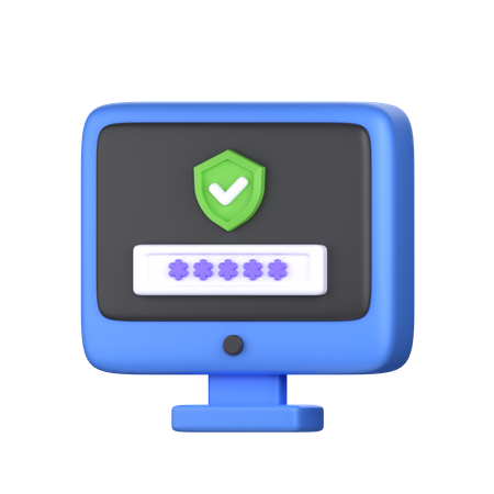 Strong Password  3D Icon