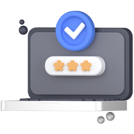 Strong password  3D Icon