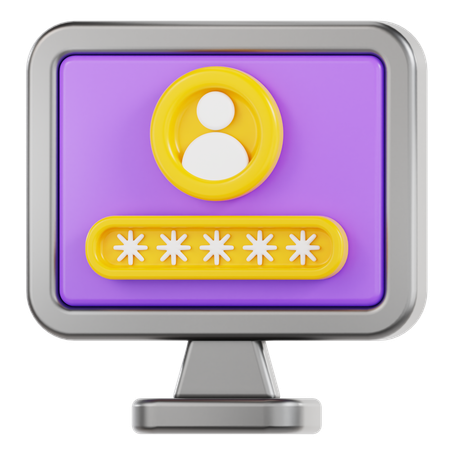 Strong password  3D Icon