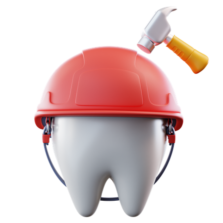 Strong Teeth  3D Icon