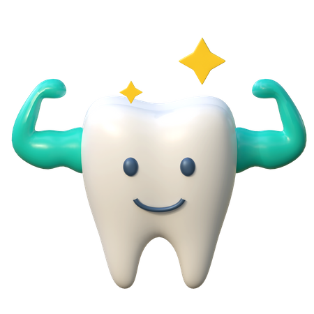 Strong Tooth  3D Icon