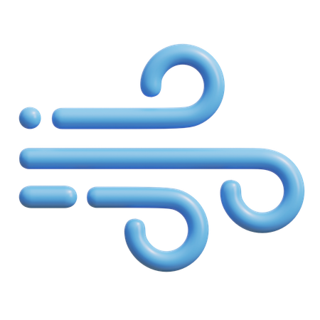 Strong Wind  3D Icon