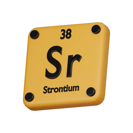 Strontium Element 3 D Icon 3D Icon