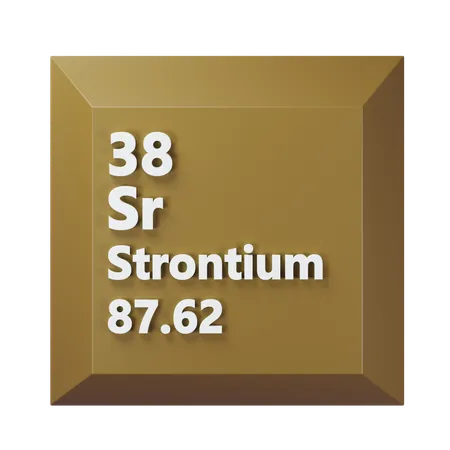 Strontium  3D Icon