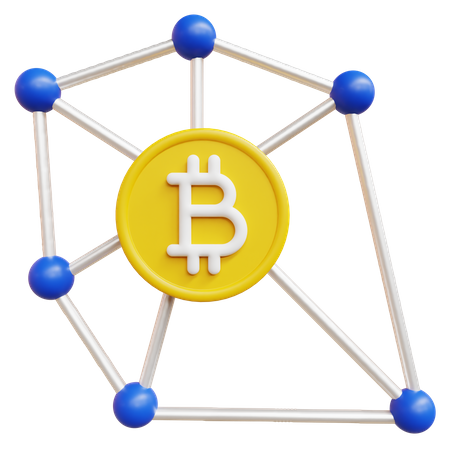 Structure du bitcoin  3D Icon