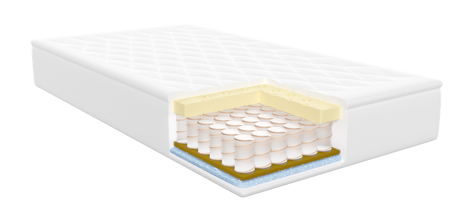 Structure du matelas en feuille  3D Icon