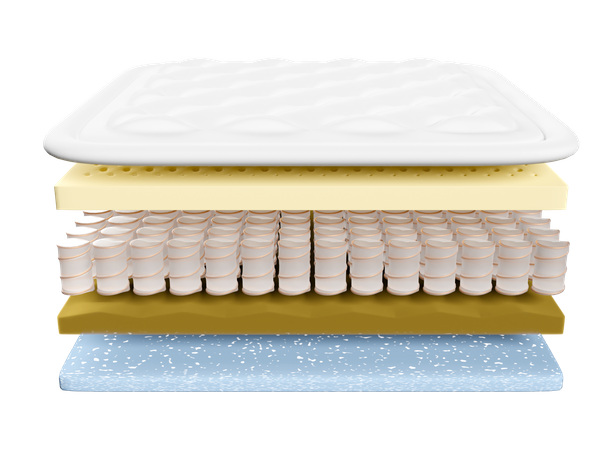 Structure du matelas en feuille  3D Icon