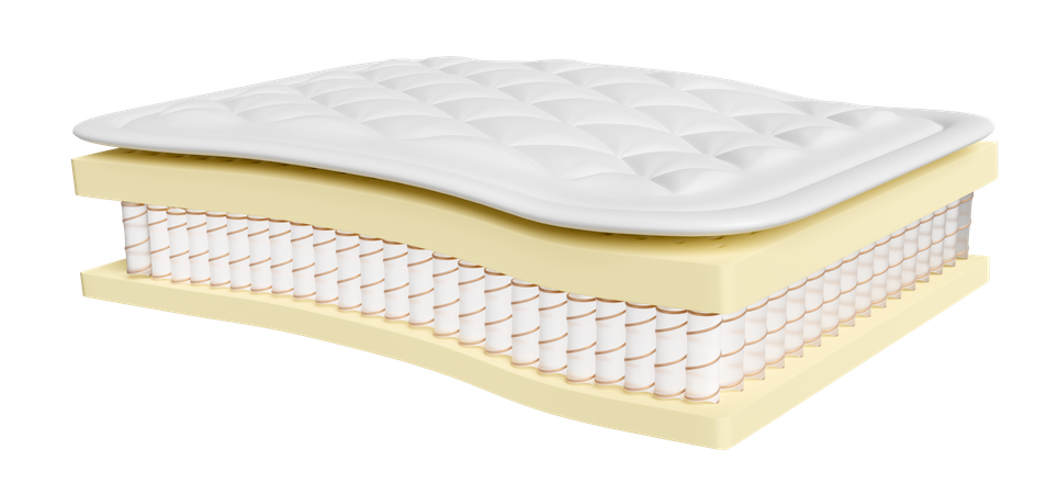 Structure du matelas en feuille  3D Icon