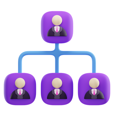 Organisation structurelle  3D Icon