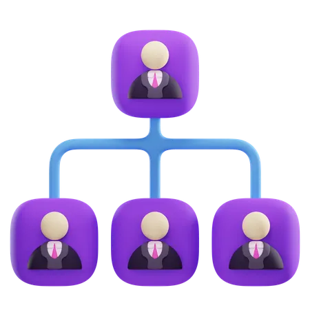 Organisation structurelle  3D Icon