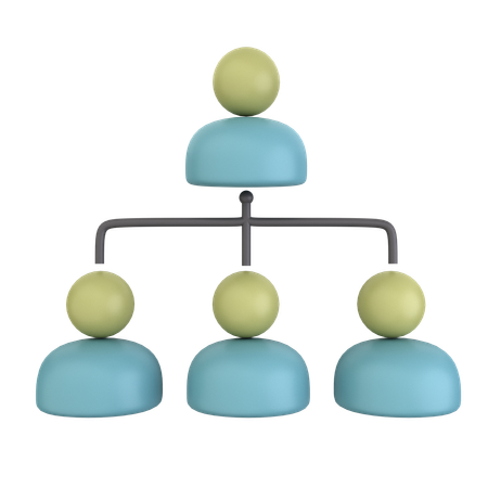 Structure organisationnelle  3D Icon