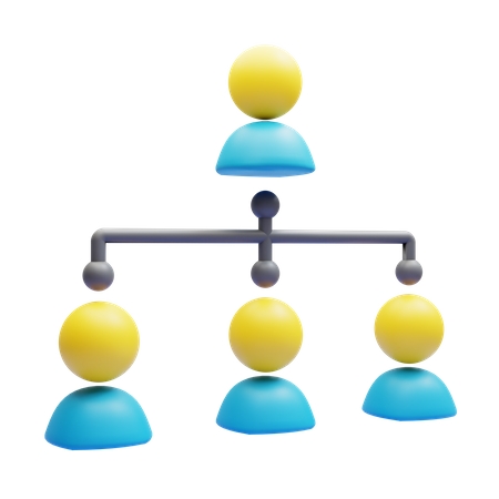 Structure organisationnelle  3D Icon