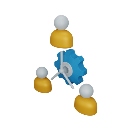 Structure d'organisation  3D Icon