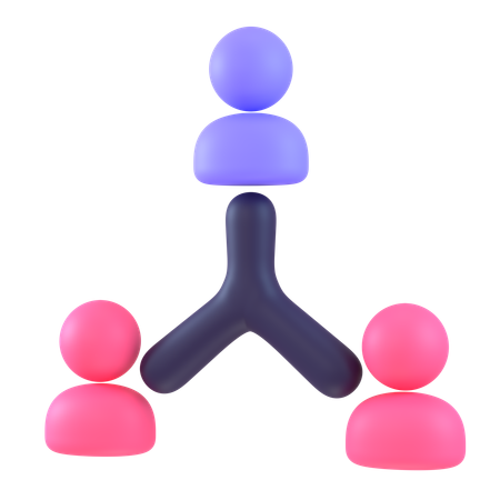 Structure organisationnelle  3D Icon