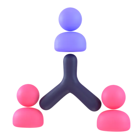 Structure organisationnelle  3D Icon