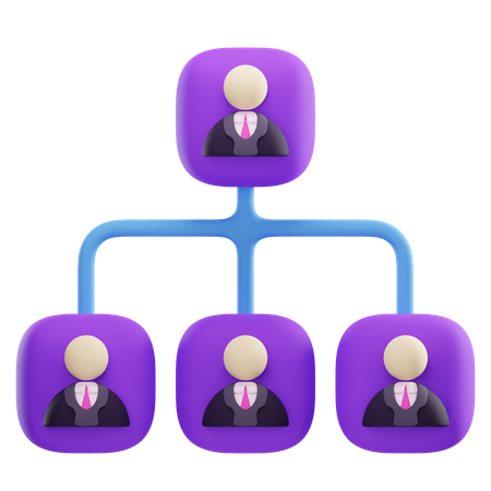 Structure Organization  3D Icon